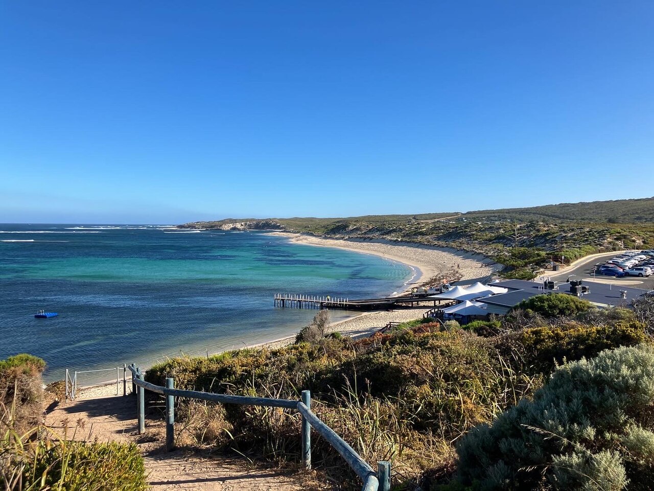 The turquoise bay and beach at Gnarabup on the Margaret River coast